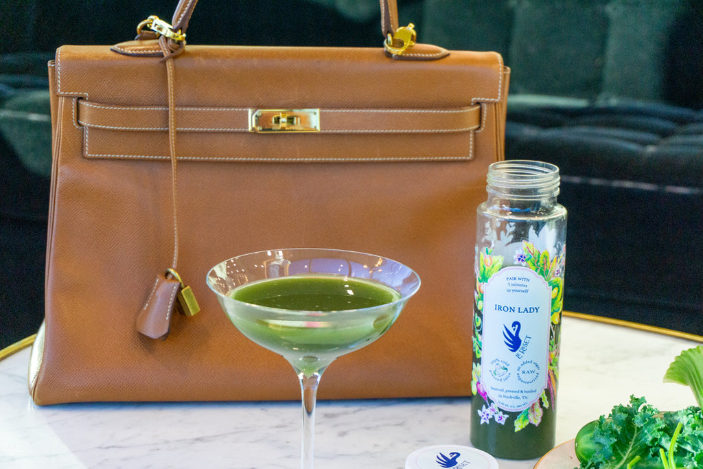 Iron Lady - All Vegetable, Low Sugar Green Juice for Detox